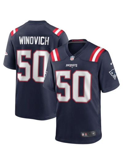 New England Patriots Chase Winovich Nike Navy Player Jersey 01