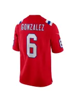 New England Patriots Christian Gonzalez Nike Red Reserve Game Jersey