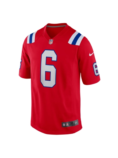 New England Patriots Christian Gonzalez Nike Red Reserve Game Jersey 02