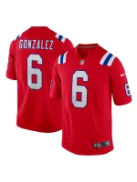 New England Patriots Christian Gonzalez Nike Red Reserve Game Jersey