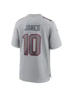 New England Patriots Mac Jones Nike Gray Atmospheric Stylish Game Jersey