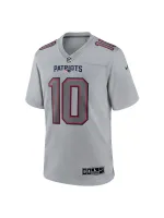 New England Patriots Mac Jones Nike Gray Atmospheric Stylish Game Jersey