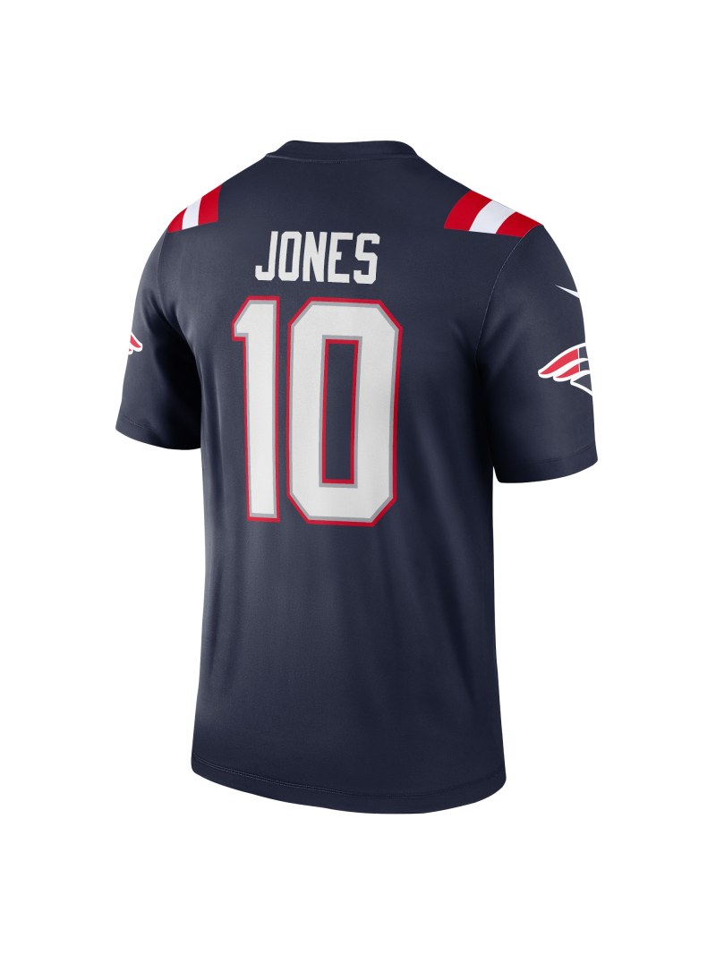 New England Patriots Mac Jones Nike Navy Legends Jersey