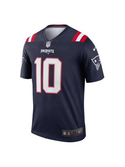 New England Patriots Mac Jones Nike Navy Legends Jersey 02