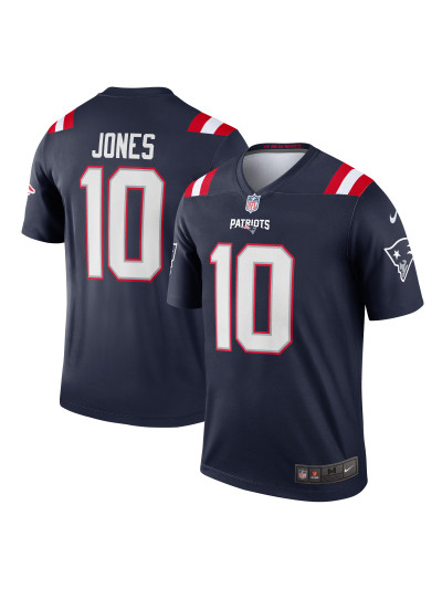 New England Patriots Mac Jones Nike Navy Legends Jersey 01