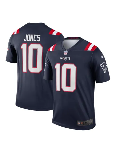 New England Patriots Mac Jones Nike Navy Legends Jersey 01