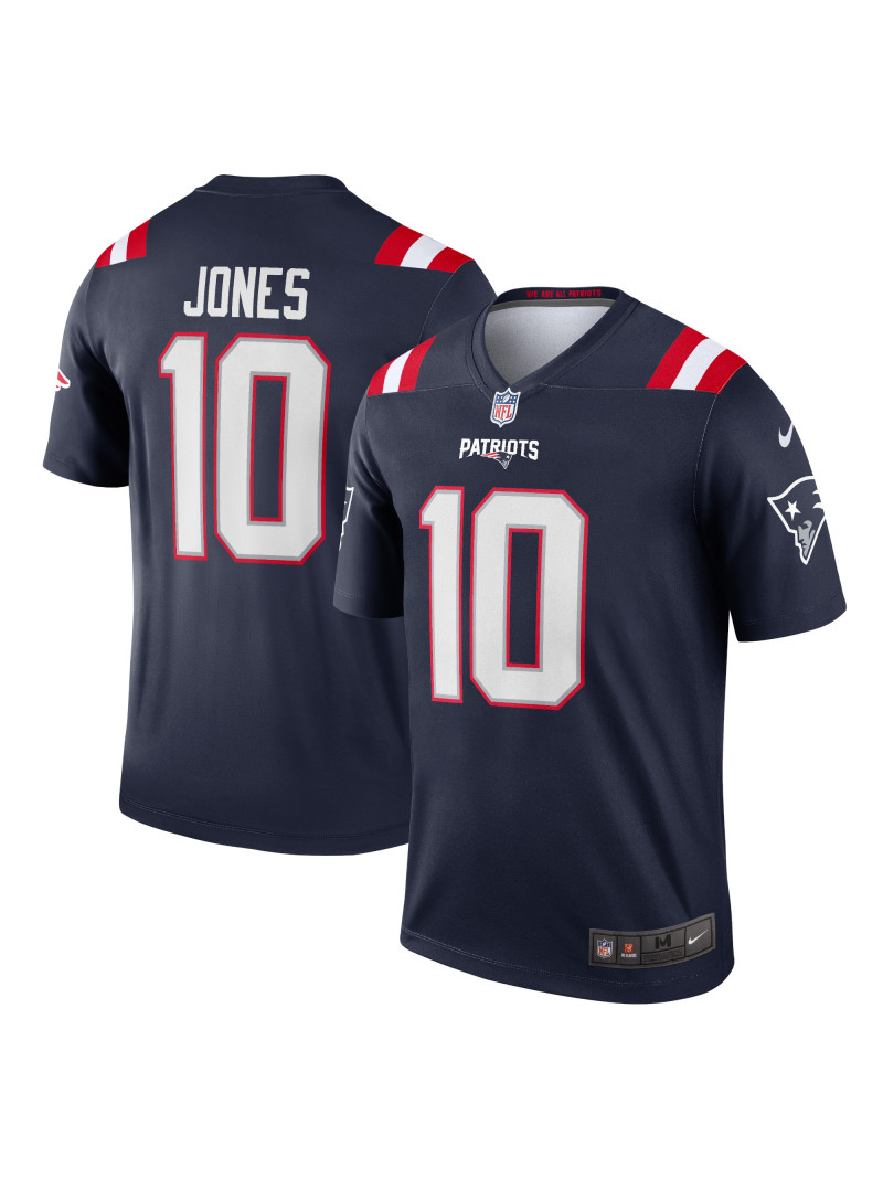 New England Patriots Mac Jones Nike Navy Legends Jersey
