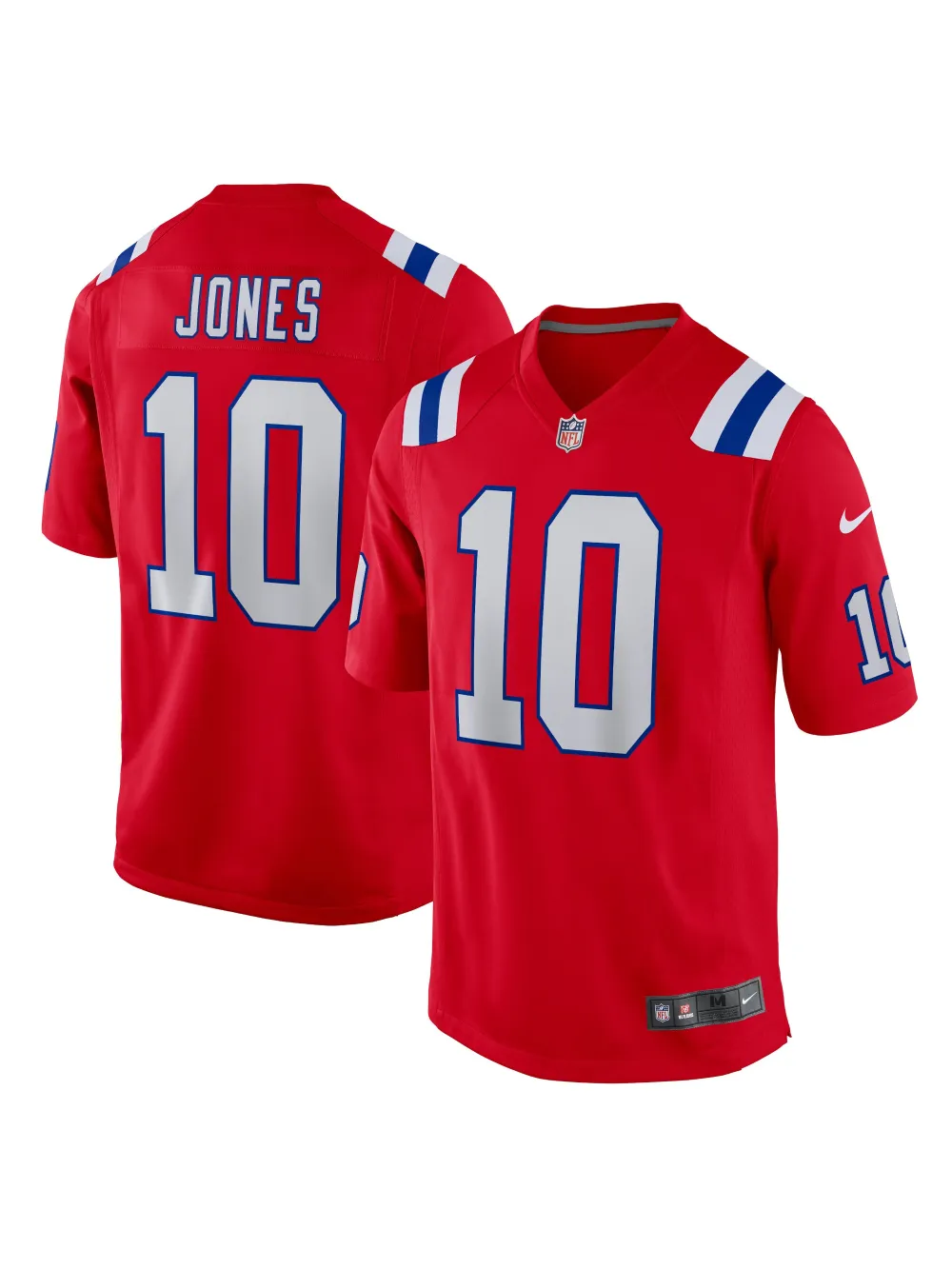 New England Patriots Mac Jones Nike Red Alternate Game Jersey