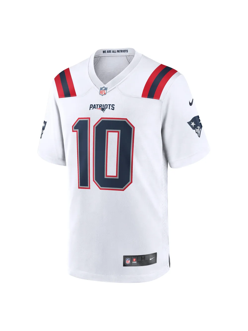 New England Patriots Mac Jones Nike White Team Game Jersey