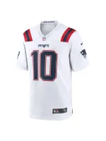 New England Patriots Mac Jones Nike White Team Game Jersey