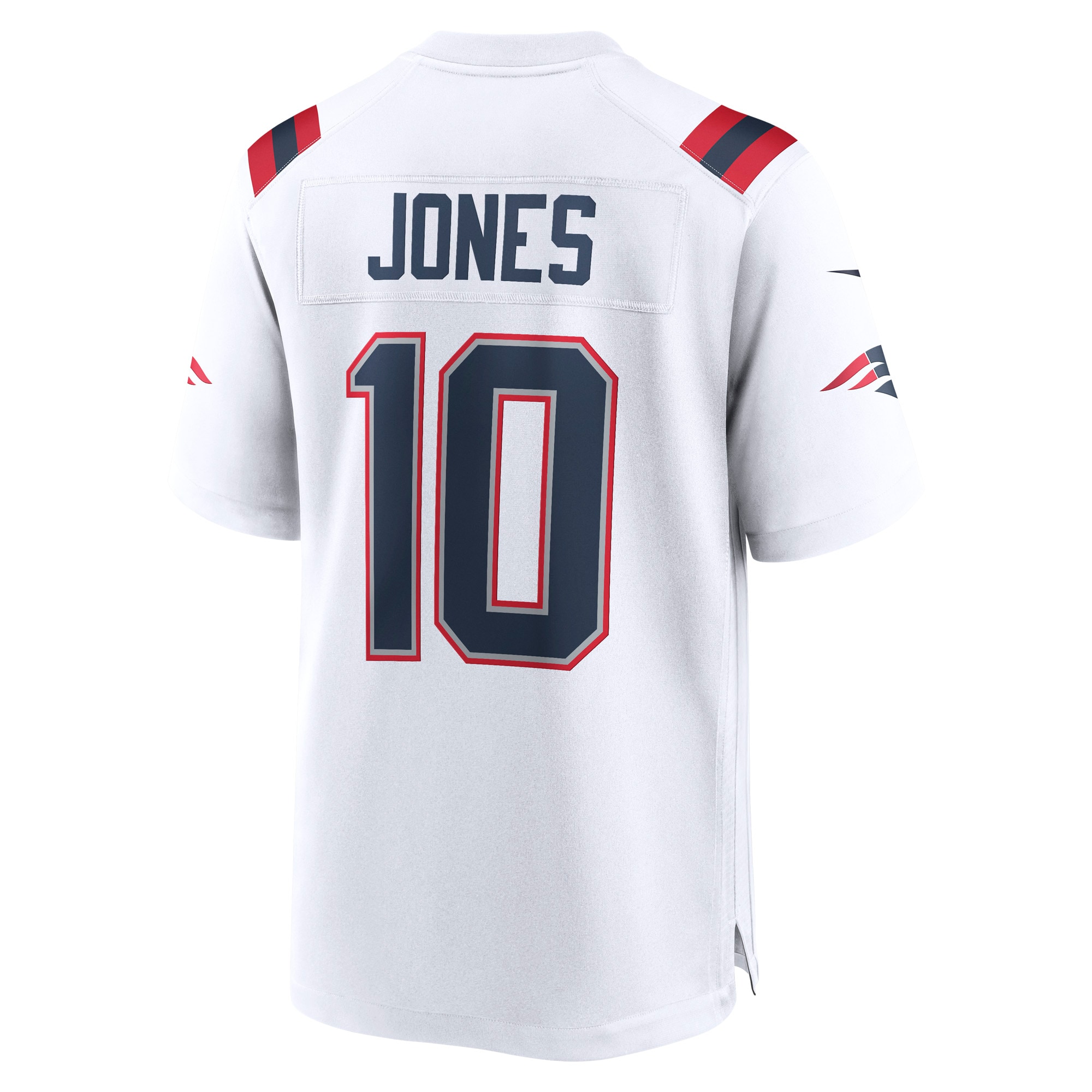 New England Patriots Mac Jones Nike White Team Game Jersey