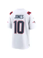 New England Patriots Mac Jones Nike White Team Game Jersey