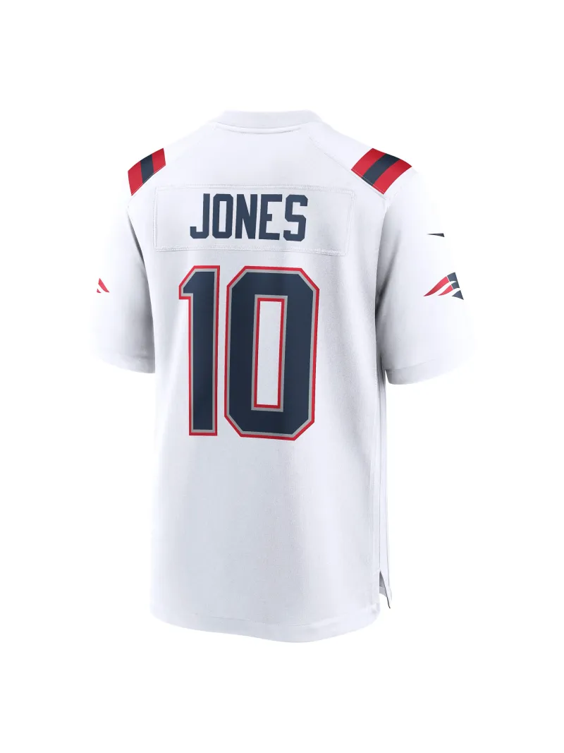 New England Patriots Mac Jones Nike White Team Game Jersey