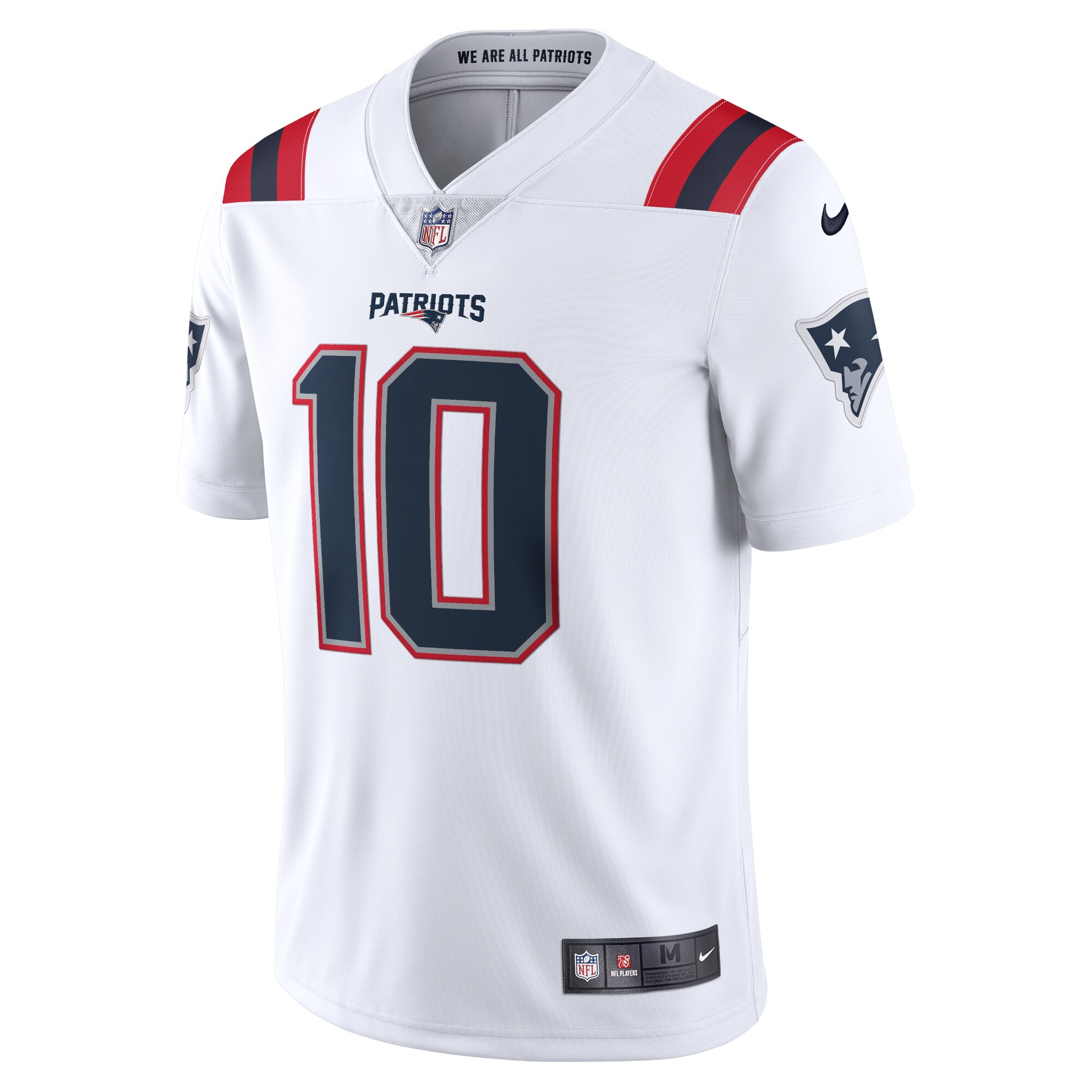 New England Patriots Mac Jones Nike White Vapor Limited Jersey