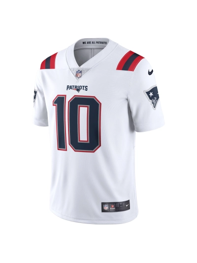 New England Patriots Mac Jones Nike White Vapor Limited Jersey 02