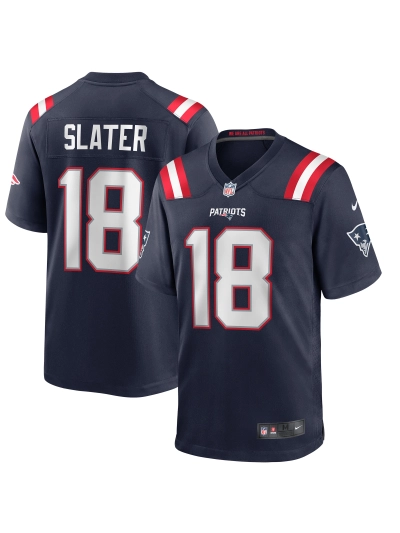 New England Patriots Matthew Slater Nike Navy Player Jersey 01