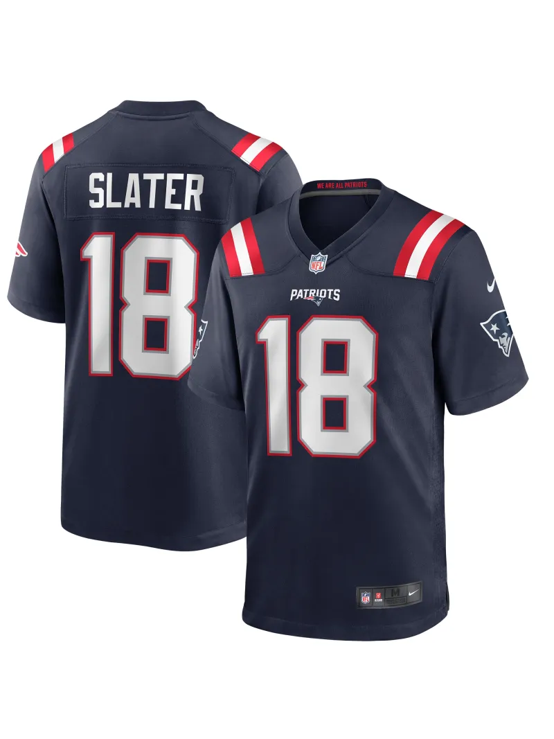 New England Patriots Matthew Slater Nike Navy Player Jersey