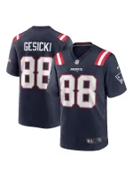  New England Patriots Mike Gesicki Nike Navy Game Jersey