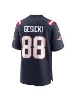  New England Patriots Mike Gesicki Nike Navy Game Jersey