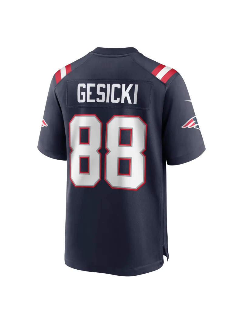  New England Patriots Mike Gesicki Nike Navy Game Jersey