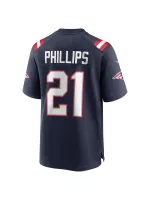 New England Patriots Adrian Phillips Nike Navy Game Jersey