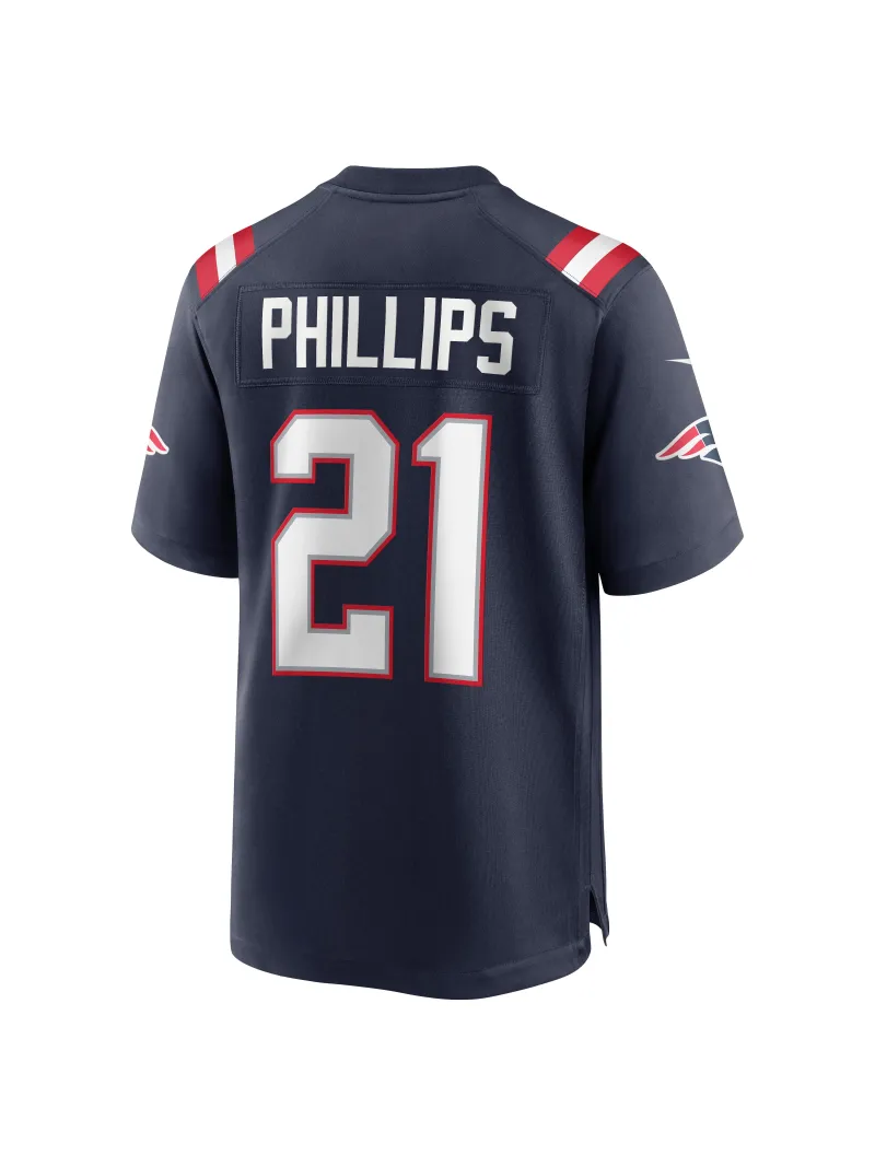 New England Patriots Adrian Phillips Nike Navy Game Jersey