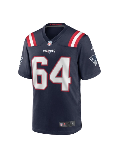 New England Patriots Andrew Stueber Nike Navy Player Jersey 02