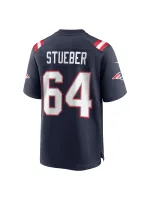 New England Patriots Andrew Stueber Nike Navy Player Jersey