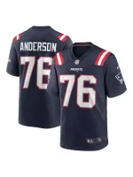 New England Patriots Calvin Anderson Nike Navy Game Jersey