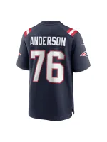 New England Patriots Calvin Anderson Nike Navy Game Jersey