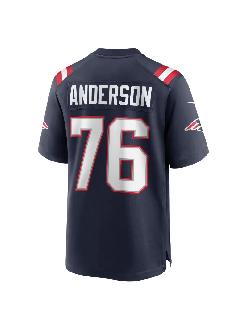New England Patriots Calvin Anderson Nike Navy Game Jersey