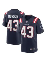 New England Patriots Calvin Munson Nike Navy Home Game Player Jersey