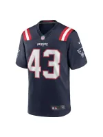 New England Patriots Calvin Munson Nike Navy Home Game Player Jersey
