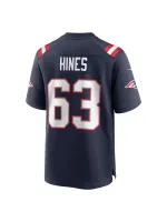 New England Patriots Chasen Hines Nike Navy Player Jersey
