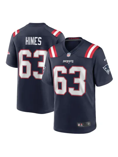 New England Patriots Chasen Hines Nike Navy Player Jersey 01
