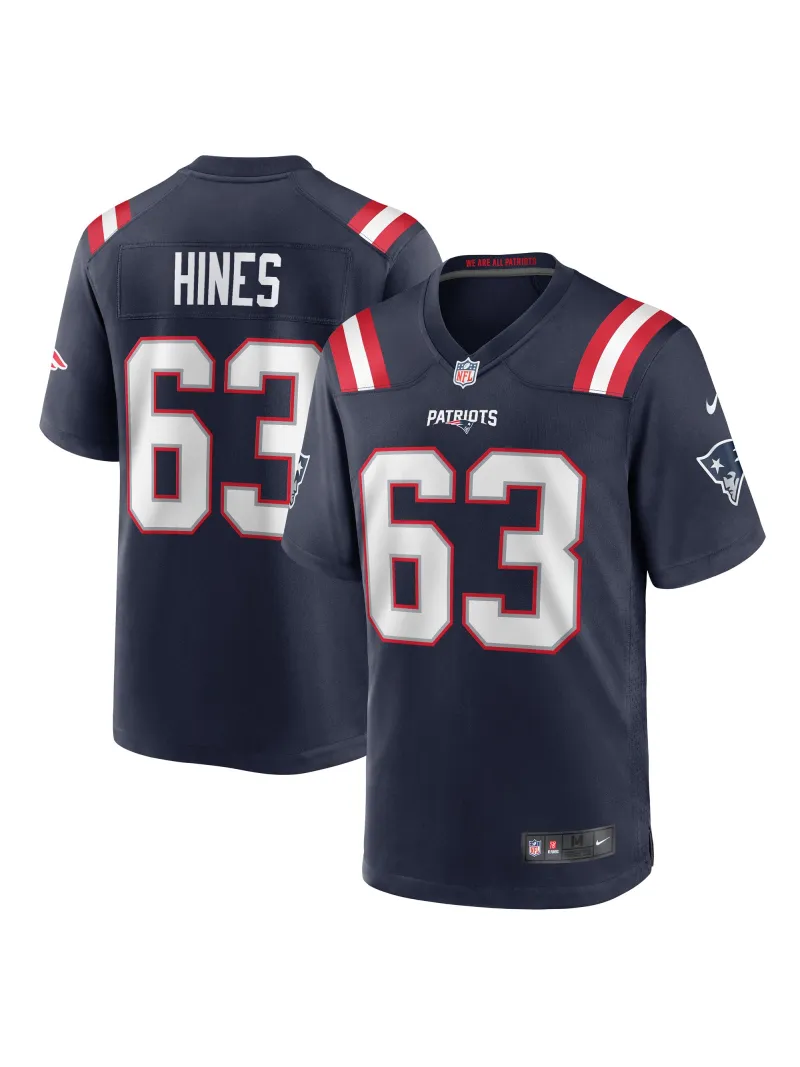 New England Patriots Chasen Hines Nike Navy Player Jersey