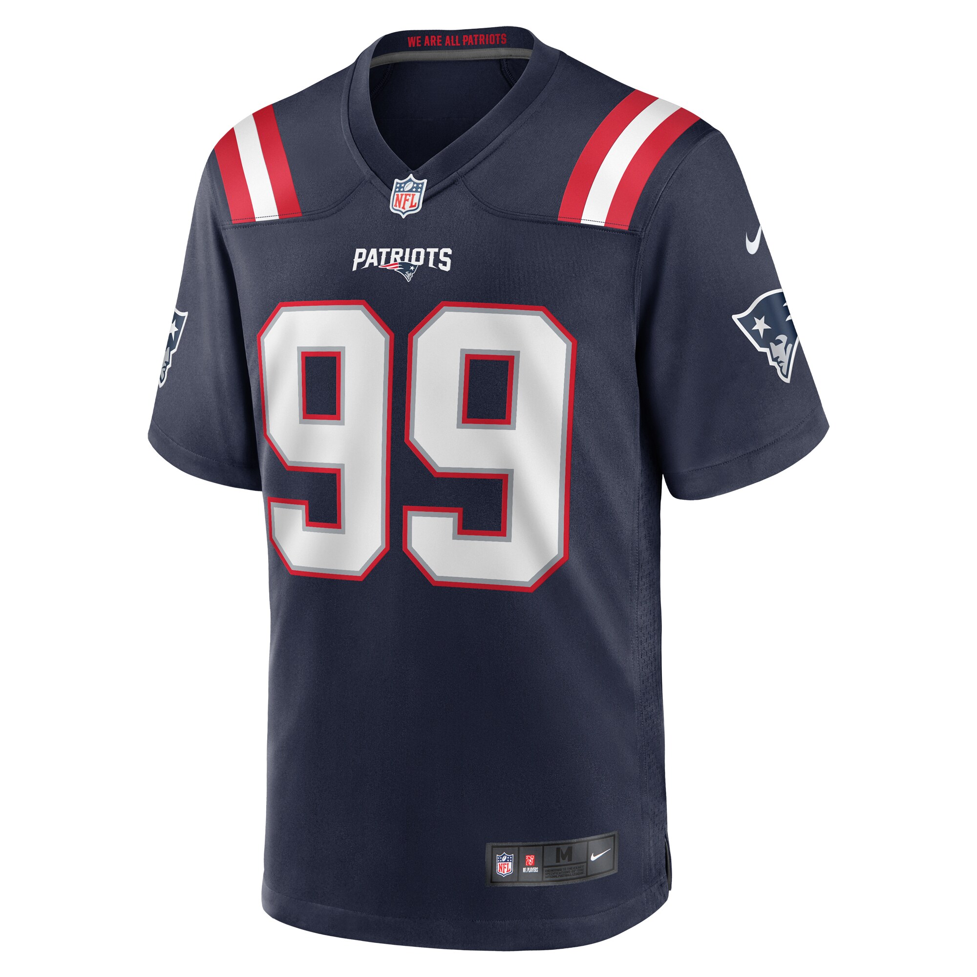 New England Patriots Jamie Collins Sr. Nike Navy Home Game Jersey