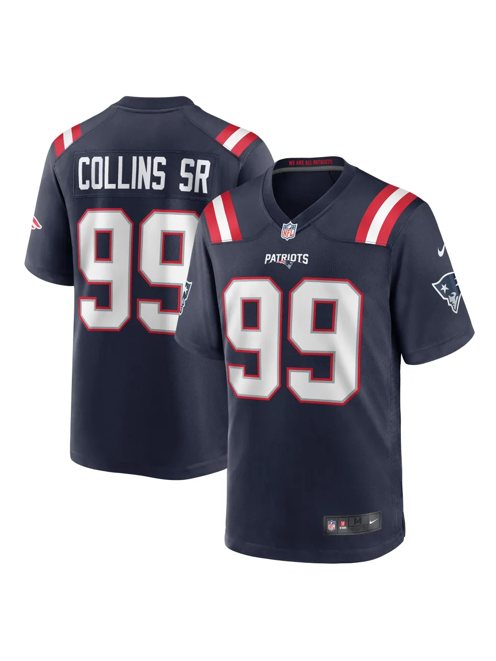 New England Patriots Jamie Collins Sr. Nike Navy Home Game Jersey