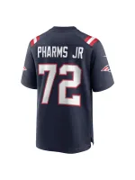 New England Patriots Jeremiah Pharms Jr. Nike Navy Game Jersey