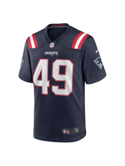 New England Patriots Joe Cardona Nike Navy Game Jersey 02