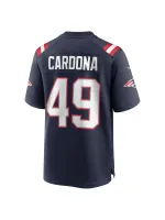 New England Patriots Joe Cardona Nike Navy Game Jersey