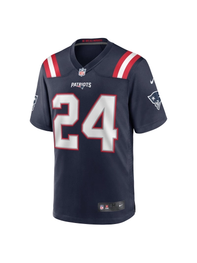 New England Patriots Joshua Bledsoe Nike Navy Player Jersey 02