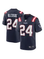 New England Patriots Joshua Bledsoe Nike Navy Player Jersey