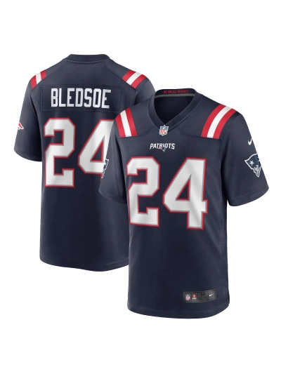 New England Patriots Joshua Bledsoe Nike Navy Player Jersey 01