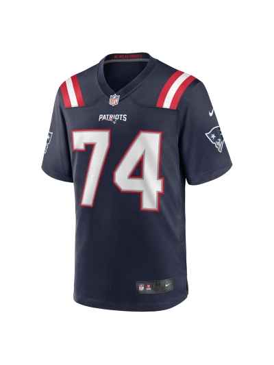 New England Patriots Riley Reiff Nike Navy Game Jersey 02