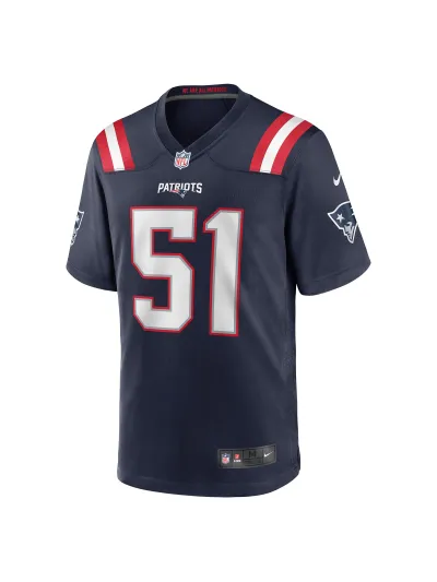 New England Patriots Ronnie Perkins Nike Navy Game Jersey 02