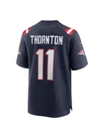 New England Patriots Tyquan Thornton Nike Navy Player Jersey