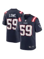 New England Patriots Vederian Lowe Nike Navy Game Jersey