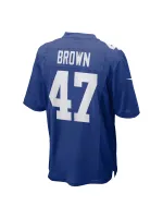 Men's New York Giants Cam Brown Nike Royal Game Jersey