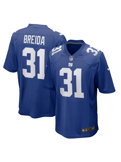 Men's New York Giants Matt Breida Nike Royal Game Jersey 01